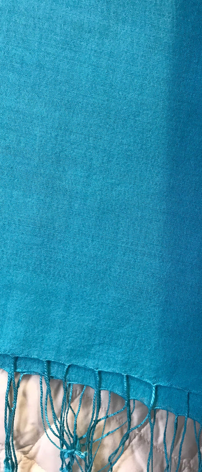 100% Silk Lightweight Solid Colour Scarf - Suttles & Seawinds
