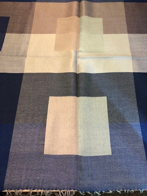 RADIANCE - DIGITAL CHECKERED SILK SCARF