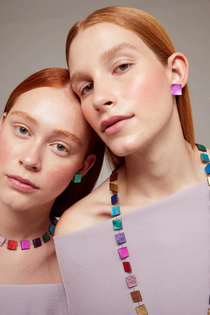 Rainbow Square Earrings - Suttles & Seawinds