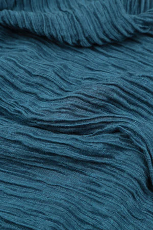 GRIZAS - STRAIGHT LEG SILK  & LINEN CRINKLE PANT