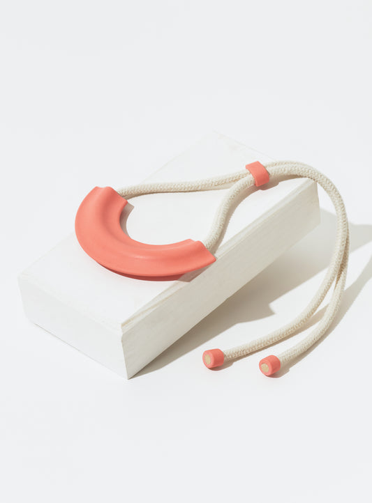 Studio Mineral - Sat Coral Ceramic Neckware - Suttles & Seawinds