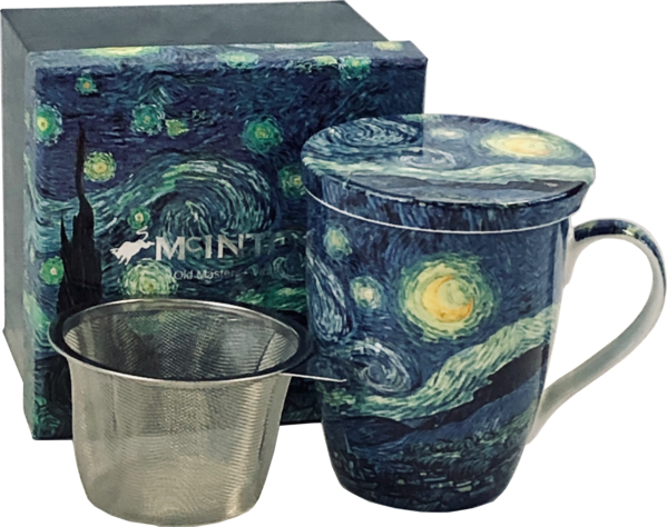 MCINTOSH - BONE CHINA  MUG TEA WITH LID