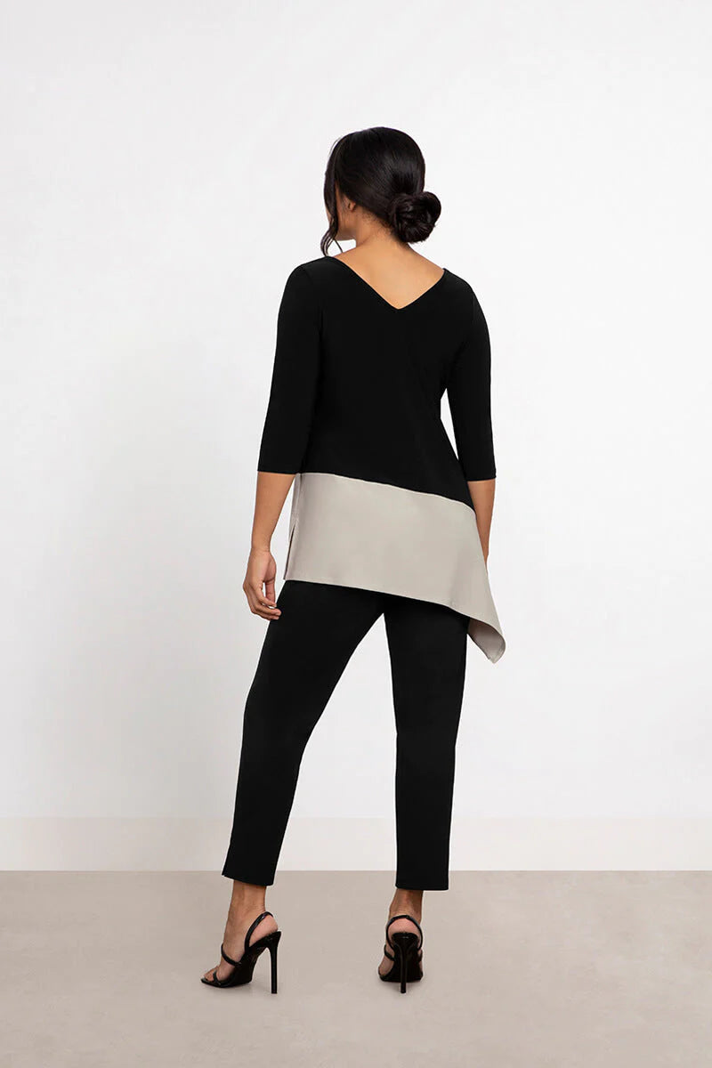 SYMPLI - COLOR BLOCK REVERSIBLE ANGLE TOP