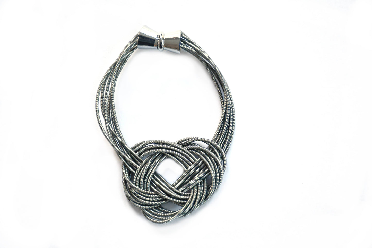 Sea Lily - Slate Wire Figure 8 Bracelet With Magnetic Clasp