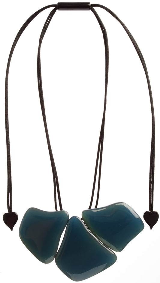 Zsiska Mara Necklace Green Two Tone