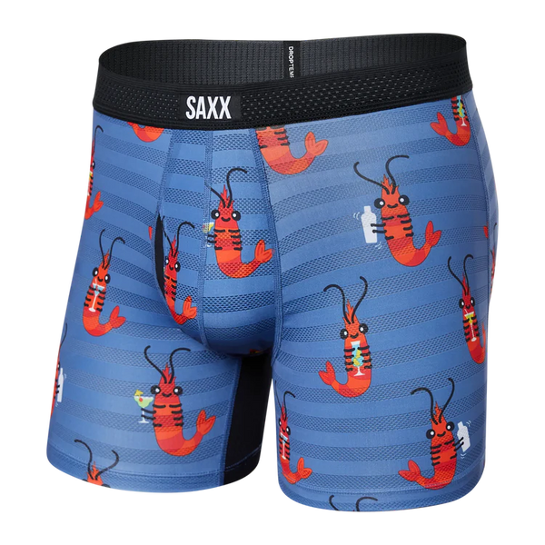 SAXX Men's DropTemp Cooling Mesh Boxer Briefs - Surf Safari $ 38